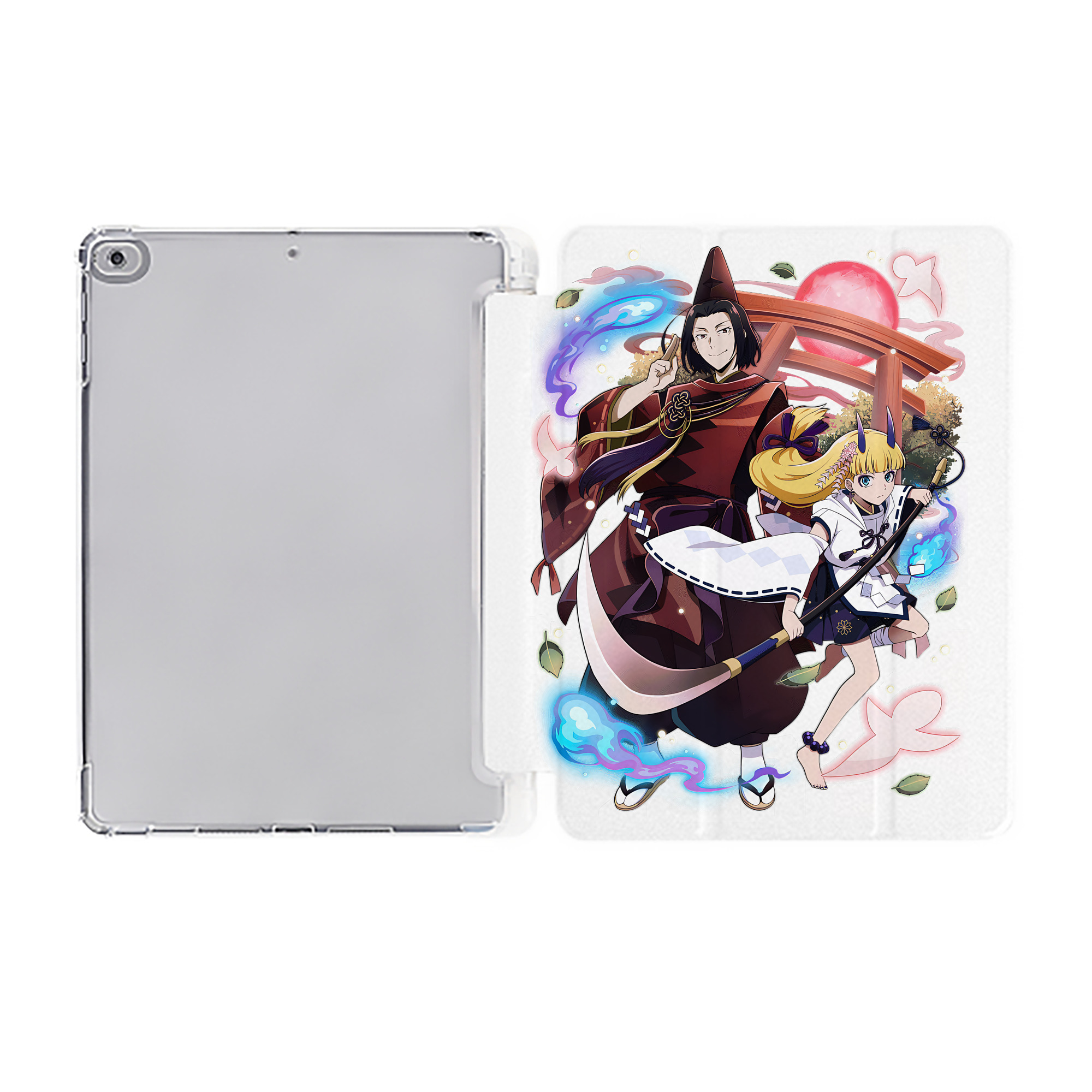 （画像用） 文豪ストレイドッグス Bungo Stray Dogs IPad ケース ペン収納付き 三つ折りスタンド PUレザー×シリコン 対応機種9.5/10.5/10.9インチ